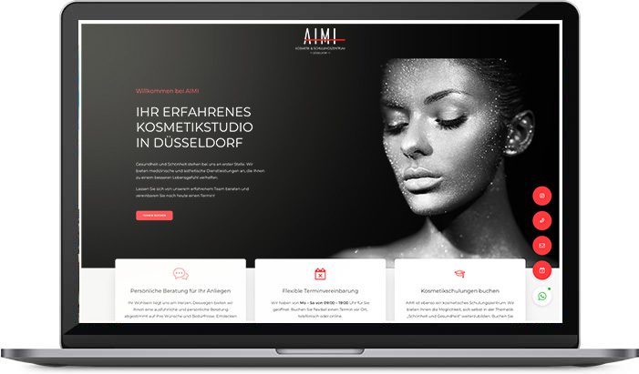 Kosmetikstudio Düsseldorf Website